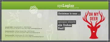 Werbeagentur Focus Nürnberg sysLogixx Weihnachtskarten
