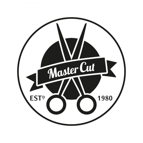 Master Cut Logo in schwarz und weiß